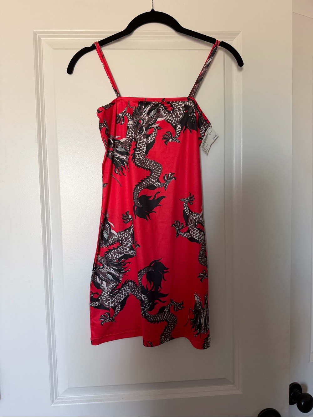 Zaful Red Dragon Print Mini Dress